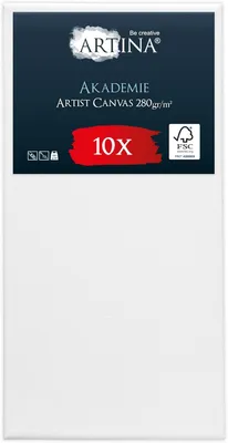 Productafbeelding van Artina Keilrahmen canvas, Academie kwaliteit, 50x100 cm, set van 10 stuks
