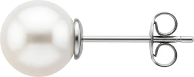 Produktbild von Ohrstecker aus Chirurgenstahl mit Synthetischer Perle 8 mm Hochglanzpoliert