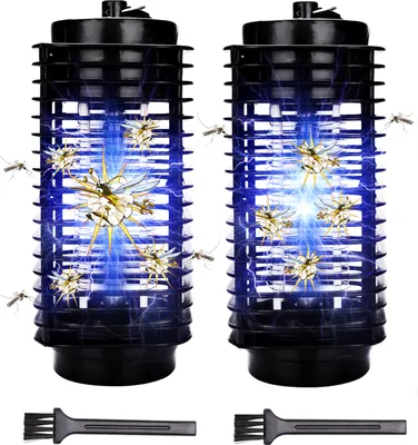 Obrázok produktu pre Jayseuw 2X 3W elektrický zabijak hmyzu LED UV svetlo lampa na komáre pasca na hmyz lampa na komáre zabijak na muchy pasca na komáre pasca na komáre