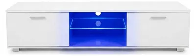 Productafbeelding van TV meubel - dressoir - led verlichting - 140 cm breed - wit