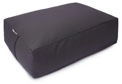 Produktbild von yogabox VIPASSANA Kissen XL - grau 45 x 33 x 14 cm Buchweizenschalen