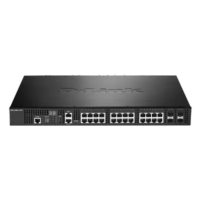 Obrázek produktu pro D-Link DXS-3400-24TC, Řízený, L3, Gigabit Ethernet (10/100/1000), Plně duplexní režim, Instalace do racku, 1U