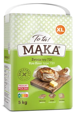 Image de Farine de seigle, type 720, 5 kg, marque Tota