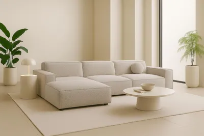 Produktbild von Kaiser Möbel Ecksofa Cursal L-Form, Stoff Artico, Nata, Links