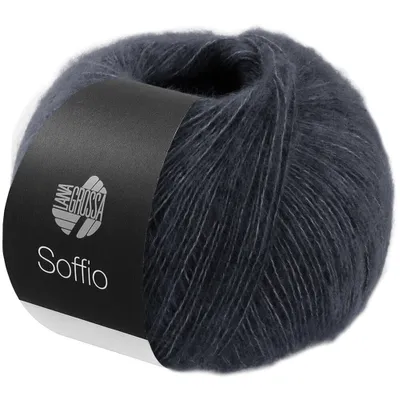 Produktbild von Lana Grossa - Soffio 0019 anthrazit