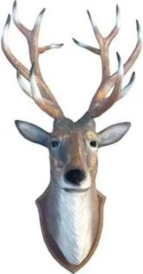 Produktbild von Hirsch Geweih Kopf Wand Deko Dekoration 110cm Wand Design Kopf Skulptur Statue