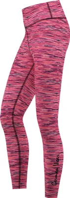Produktbild von Leggings dehnbar Fitness Sport Yoga Gymnastik Training Tanzen Freizeit melange, Größe:36/S, Leggings Models:GYM-8061 Rosa-Schwarz