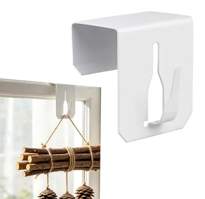 Produktbild von Fensterhaken - Zum Einhängen von Dekoration - Für Fensterrahmen - Weiß
