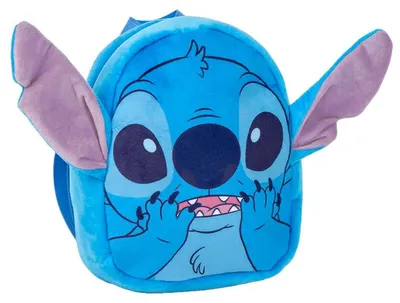 Productafbeelding van Disney Stitch rugzak voor de kleuterschool. Zachte, pluchen rugzak voor jongens en meisjes