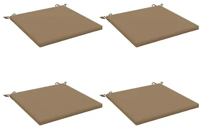 Obrázek produktu pro Polštářky na sezení, sada 4 kusů, SOEST, 100% polyester, barva taupe