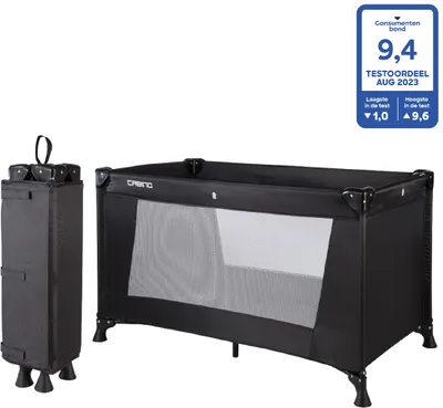 Image de Cabino Camping Lit d'enfant / Lit de voyage Noir
