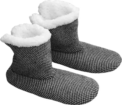Produktbild von Kuschelige Winter-Haussocken für Damen, fleecegefüttert, weich und warm, dick, flauschig, rutschfest, für drinnen, Weihnachtssocken