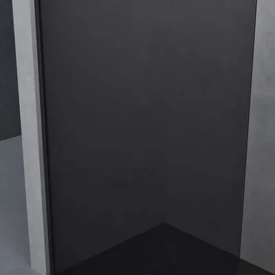 Produktbild von doporro Luxus Duschwand für Dusche Duschabtrennung 140x200cm Schwarz Walk-In Dusche 10mm ESG-Sicherheitsglas Labyrinth inkl. NANO Bremen02VG
