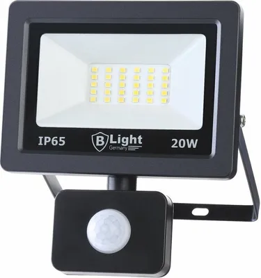 Produktbild von 20W LED Fluter mit Bewegungsmelder Flutlicht Außenstrahler Ultraslim Lampe Be-20