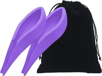 Produktbild von Silikonisches Porta-urinalein für Frauen - 2 Stück - Männer- und Frauenurinalein - Reisegeeignet - Herstellbar - Flexibles Silikon - Ideal für Camping, Festival, Verkehrsstaus
