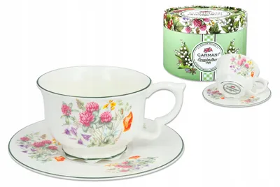 Image de Tasse en porcelaine Carmani Babuni Fleurs 340ml