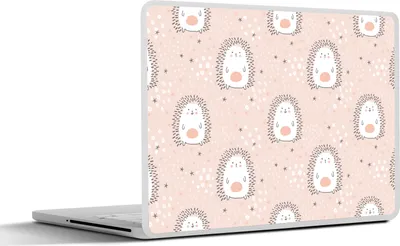Produktbild von MuchoWow® Laptop Aufkleber Sticker Cover Igel - Pastell - Kinder 30x21 cm - Sticker für Laptop - Selbstklebend