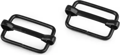 Produktbild von 10 Regulatoren 13x20mm Gurtverschieber Verkürzer mit Mittelsteg, Farbe:schwarz