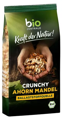 Produktbild von Biozentrale Crunchy Volkornmüsli Ahorn Mandel 375g  3er Pack