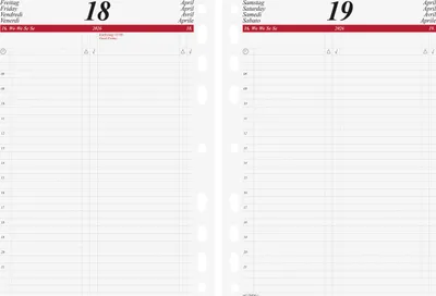 Produktbild von rido idé Kalender-Einlage "Tageskalendarium" 2026