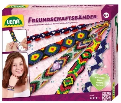 Obrázok produktu pre Lena Friendship bracelets, big, Detská súprava na výrobu náramkov, 6 rok / roky, Viacfarebný