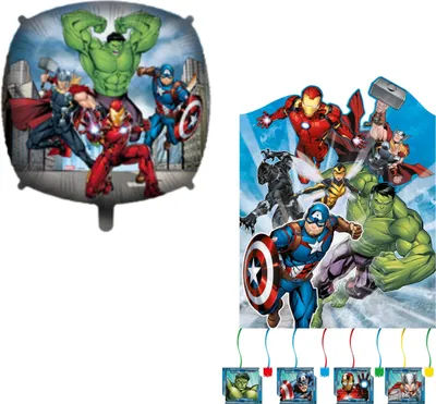Produktbild von 2-tlg. Avengers Infinity Stones Party Set für Kindergeburtstag