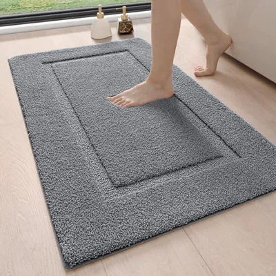 Immagine prodotto di Tappetini da bagno, 60 x 90 cm, in microfibra, antiscivolo, lavabili in lavatrice, per il bagno