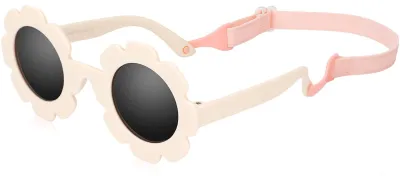 Produktbild von Baby-Sonnenbrille mit Band, gepolstert, UV400-Schutz, Größe S, für Babys 0-24 Monate