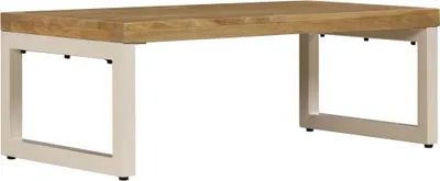 Produktbild von vidaXL Couchtisch 100x50x35 cm Massivholz Mango und Stahl