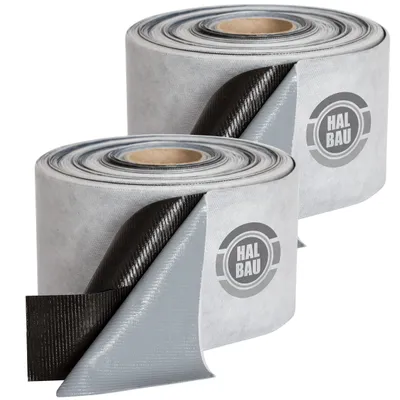 Zdjęcie produktu dla Taśma Uszczelniająca Butylowa Samoklejaca do hydroizolacji 100mm DICHTBAND HALBAU HS04 - 40m