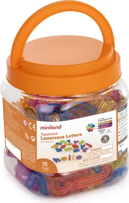 Zdjęcie produktu dla STEM Zestaw 76 półprzezroczystych małych liter
