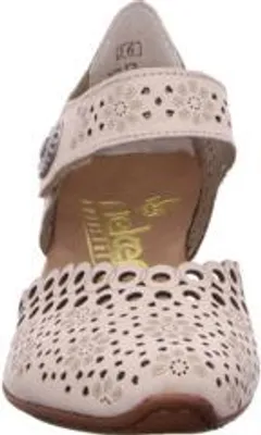 Obrázek produktu pro Rieker Damen Riricon Straps Geo With Floral Leather Sandals in Beige - 6 UK - 39 EU - 8 US / Beige