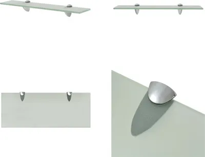 Immagine prodotto di vidaXL Mensola galleggiante in vetro 50x20 cm 8 mm - Mensola galleggiante - Mensole galleggianti - Mensola a muro - Mensole a muro