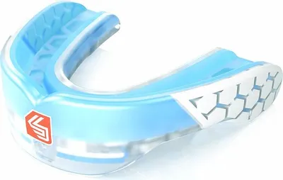 Produktbild von Shock Doctor Mundschutz Transparent/Blau -