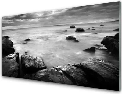 Produktbild von Acrylglasbilder 100x50 Wandbild Druck Felsen Meer Landschaft