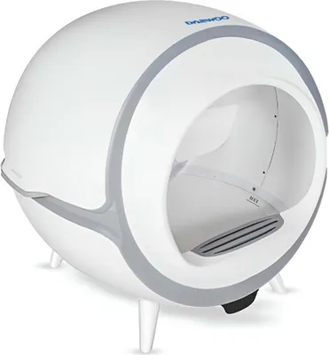 Productafbeelding van Daewoo D-HIPC101, Kattenbak, Zelfreinigende kattenbak, Grijs, Wit, ABS (acrylonitril-butadieen-styreen), IJzer, Polypropyleen (PP), 45 dB, Tuya