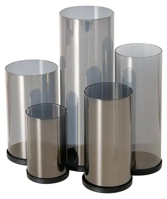 Produktbild von Silberne Kerzenhalter, aus Metall, 4er-Set