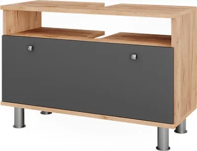 Produktbild von Waschbeckenunterschrank Vicco Fynn Goldkraft Eiche/Anthrazit 80.2 x 54 cm mit Schublade, Model 54382