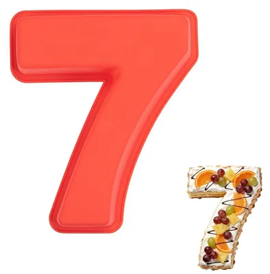 Produktbild von Silikon Backform Zahlen 0-9 | Antihaftend | Kuchenform für Number Cakes