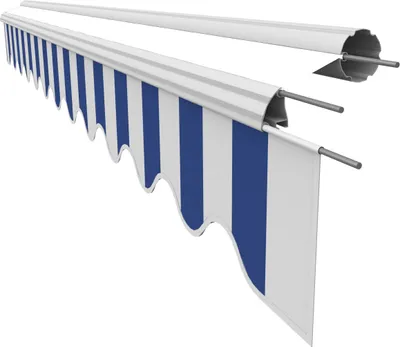 Produktbild von VANA Markisen Volant für 4 m Markisen Markisenstoff Markisentuch Sonnenschutz nur Volant fertig genäht Maß 3,83 x 0,21 m Design SPD022