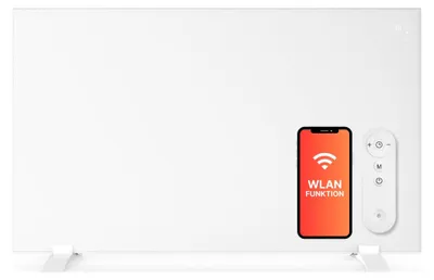 Imagen del producto de Calefacción infrarroja inteligente - 450-600 W - Cerámica - Con soporte para toallas y mando a distancia