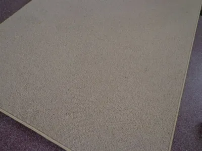 Produktbild von Berber Kettel Teppich 180 x 200 cm Natur 100% Schurwolle im Flor
