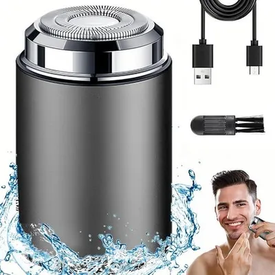 Produktbild von Mini Rasierer, Mini Shave, Elektrorasierer, Elektrischer Rasierer, Taschenrasierer, Wasserdicht, USB wiederaufladbarer