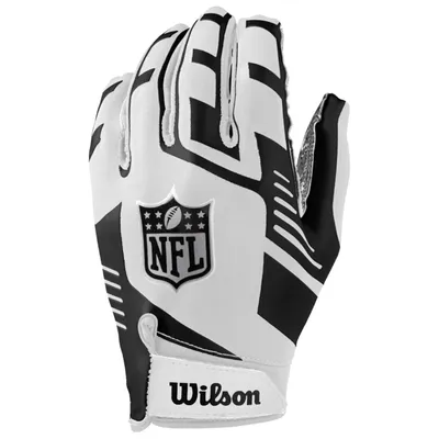 Immagine prodotto di Guanti Wilson NFL Stretch Fit Receivers WF6000802AD, Guanti, Uomo, Bianco, Taglia: Unica