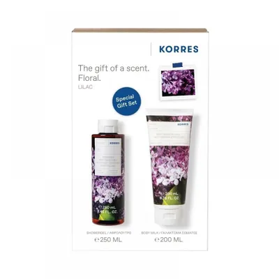 Produktbild von Korres Aegean Escape Lilac Erneuernder Körperreiniger 250ml + Körpermilch 200ml