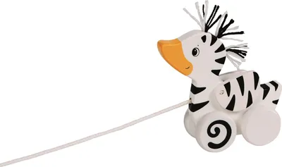 Produktbild von goki Ziehtier Zebra-Ente