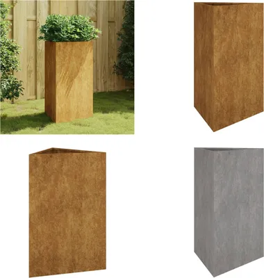 Immagine prodotto di vidaXL Fioriera 50x43x75 cm in acciaio corten - Fioriera - Fioriera da giardino - Fioriere - Fioriere da esterno