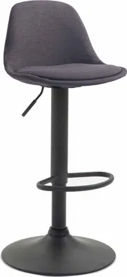 Produktbild von Barhocker HLO-CP24 Stoff schwarz  dunkelgrau
