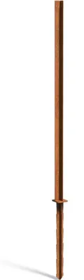 Produktbild von Adezz Paneelstange CPP1 Cortenstahl 10,6x270cm Pfosten für Sichtschutz Gartenpaneel