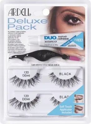 Produktbild von Ardell Deluxe Pack falsche Wimpern - Set 120 Demi Black